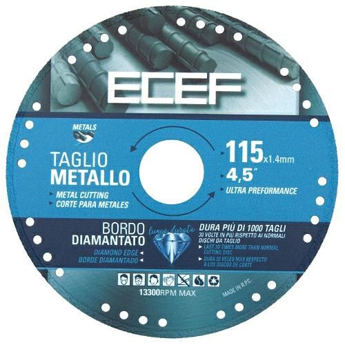 DISCO DIAMANTATO TAGLIO MET. D.125 E ECEF 660125 - Centro Marini Ferramenta  vendita on-line, ferramenta roma